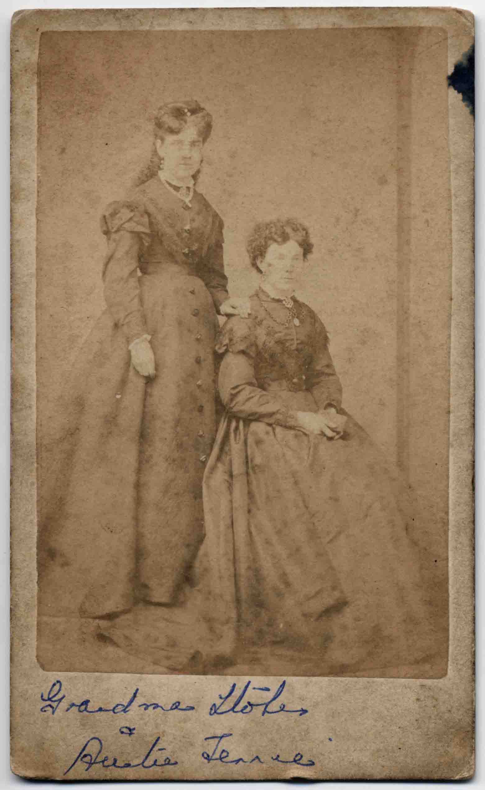 Ann Rebecca DAY (standing) with sister 